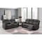 Global Furniture Usa Transitional Badlands U8517 Grey Reclining Sofa/Console Reclining Loveseat 4522 - alternate 1